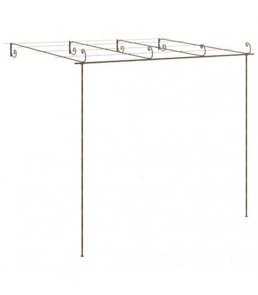 vidaXL Garden Pergola Antique Brown 4x3x2,5 m Iron