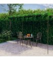 vidaXL Garden Pergola Antique Brown 6x3x2,5 m Iron