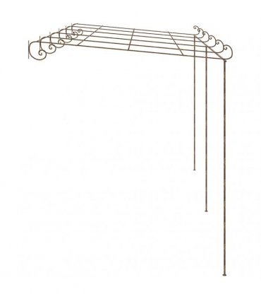 vidaXL Garden Pergola Antique Brown 6x3x2,5 m Iron