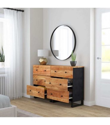 vidaXL Sideboards 2 pcs 60x33x75 cm Solid Wood Acacia