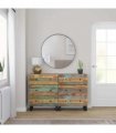 vidaXL Sideboards 2 pcs 60x33x75 cm Solid Wood Reclaimed