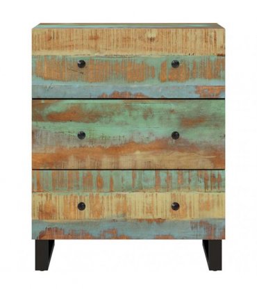 vidaXL Sideboards 2 pcs 60x33x75 cm Solid Wood Reclaimed