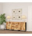 vidaXL Sideboards 3 pcs Rough Mango Wood