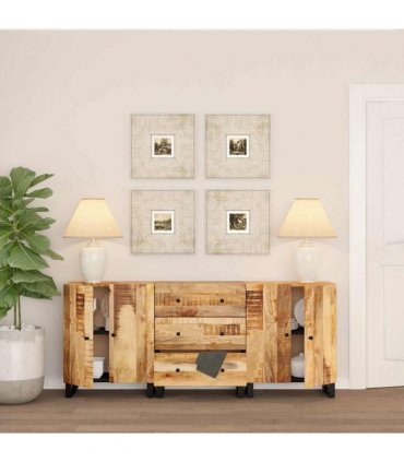 vidaXL Sideboards 3 pcs Rough Mango Wood