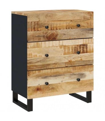 vidaXL Sideboards 3 pcs Rough Mango Wood
