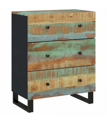 vidaXL 3 Piece Sideboards Solid Wood Reclaimed