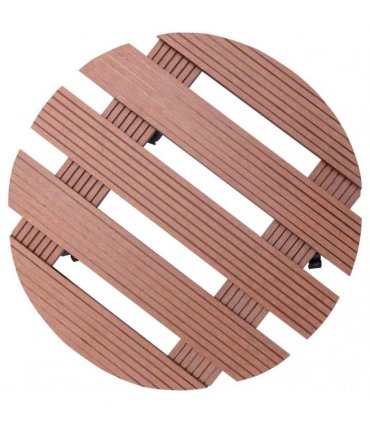 vidaXL Plant Trolleys 4 pcs Brown Ø30x7,5 cm WPC
