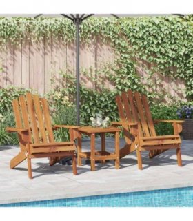 vidaXL Garden Adirondack Chairs 2 pcs Solid Wood Acacia