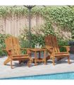 vidaXL Garden Adirondack Chairs 2 pcs Solid Wood Acacia