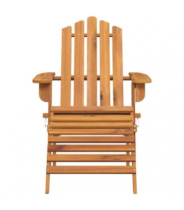 vidaXL Garden Adirondack Chairs with Footrests 2 pcs Solid Wood Acacia
