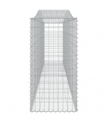 vidaXL Arched Gabion Baskets 6 pcs 400x50x100/120 cm Galvanised Iron