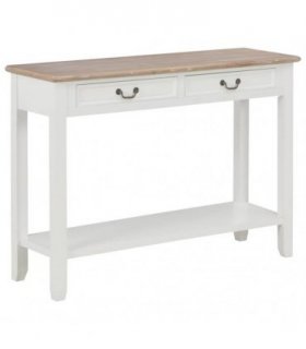 vidaXL Console Table White 110x35x80 cm Wood