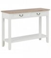 vidaXL Console Table White 110x35x80 cm Wood