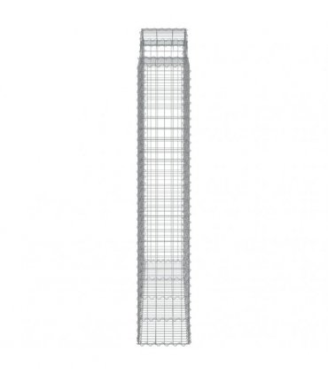 vidaXL Arched Gabion Baskets 5 pcs 200x50x220/240 cm Galvanised Iron