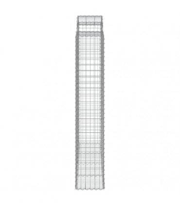 vidaXL Arched Gabion Baskets 8 pcs 200x50x220/240 cm Galvanised Iron