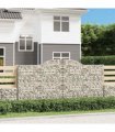 vidaXL Arched Gabion Baskets 13 pcs 300x50x140/160 cm Galvanised Iron