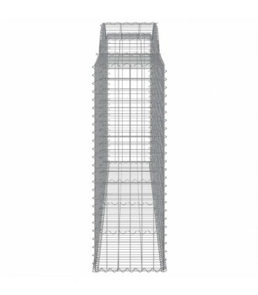 vidaXL Arched Gabion Baskets 13 pcs 300x50x140/160 cm Galvanised Iron
