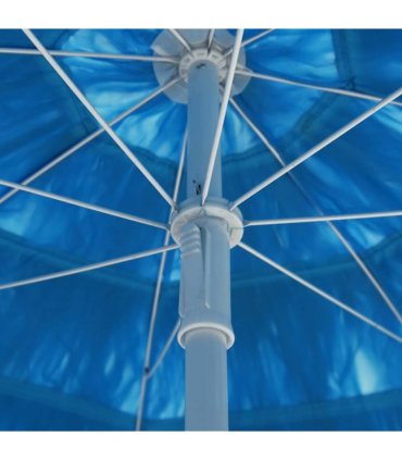 vidaXL Hawaii Beach Parasol Blue 300 cm