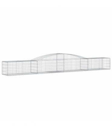 vidaXL Arched Gabion Baskets 5 pcs 400x50x40/60 cm Galvanised Iron
