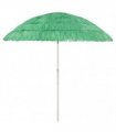 vidaXL Hawaii Beach Parasol Green 240 cm