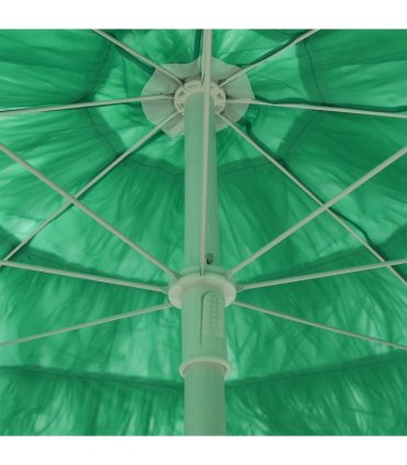 vidaXL Hawaii Beach Parasol Green 240 cm