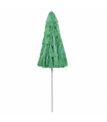 vidaXL Hawaii Beach Parasol Green 240 cm