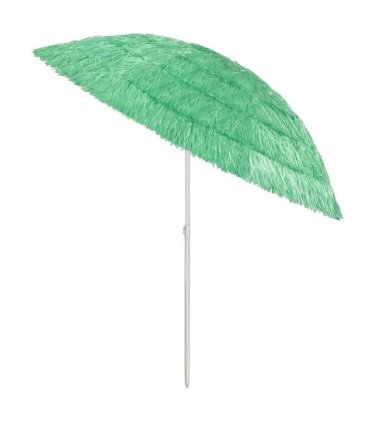 vidaXL Hawaii Beach Parasol Green 240 cm