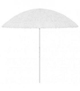 vidaXL Hawaii Beach Parasol White 300 cm
