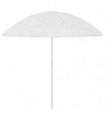 vidaXL Hawaii Beach Parasol White 300 cm