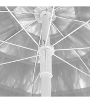 vidaXL Hawaii Beach Parasol White 300 cm