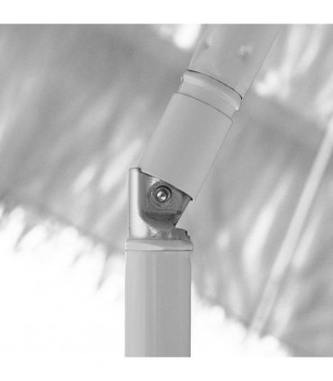 vidaXL Hawaii Beach Parasol White 300 cm