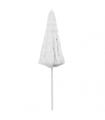 vidaXL Hawaii Beach Parasol White 300 cm