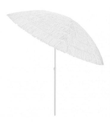 vidaXL Hawaii Beach Parasol White 300 cm