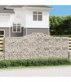 vidaXL Arched Gabion Baskets 5 pcs 400x50x160/180 cm Galvanised Iron