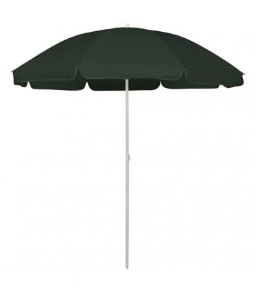 vidaXL Beach Parasol Green 240 cm