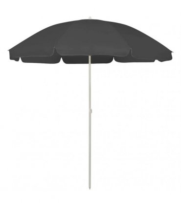 vidaXL Beach Parasol Anthracite 240 cm