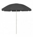 vidaXL Beach Parasol Anthracite 240 cm