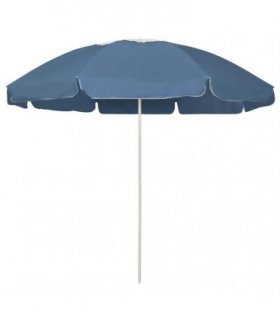 vidaXL Beach Parasol Blue 240 cm