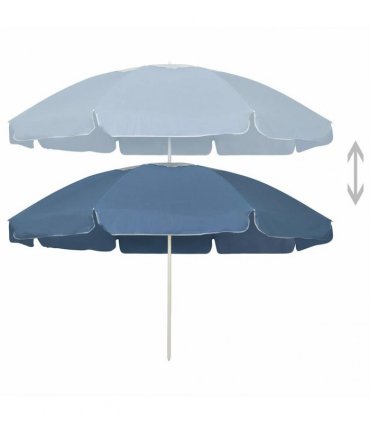 vidaXL Beach Parasol Blue 240 cm