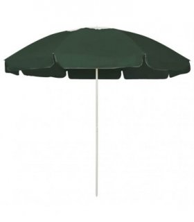 vidaXL Beach Parasol Green 240 cm