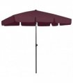 vidaXL Beach Parasol Bordeaux Red 200x125 cm