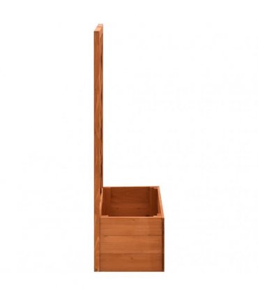 vidaXL Garden Trellis Planter Orange 50x25x90 cm Solid Firwood