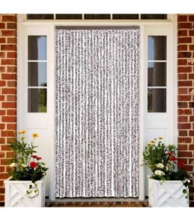 vidaXL Insect Curtain Brown and Beige 118x220 cm Chenille