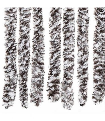 vidaXL Insect Curtain Brown and Beige 118x220 cm Chenille