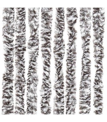 vidaXL Insect Curtain Brown and Beige 118x220 cm Chenille