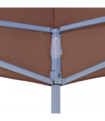 vidaXL Party Tent Roof 2x2 m Brown 270 g/m²