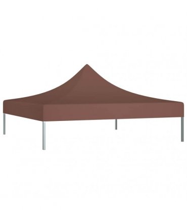 vidaXL Party Tent Roof 2x2 m Brown 270 g/m²