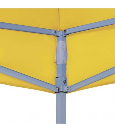 vidaXL Party Tent Roof 2x2 m Yellow 270 g/m²