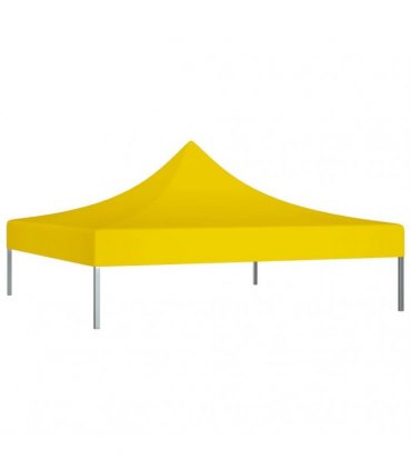 vidaXL Party Tent Roof 2x2 m Yellow 270 g/m²