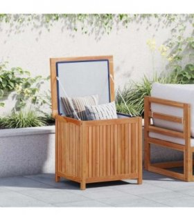 vidaXL Garden Storage Box 60x50x58 cm Solid Teak Wood
